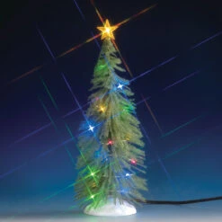 Lemax Chasing Multi Light Spruce Tree - 10 Inch