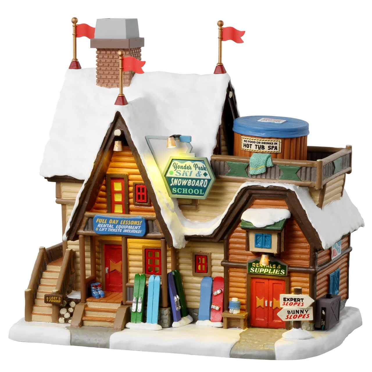 Lemax Yonder Peak Ski And Snowboard School 3 Lemax Yonder Peak Ski And Snowboard School