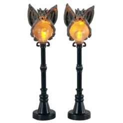 Lemax Gargoyle Lamp Post - 2 Piece Set