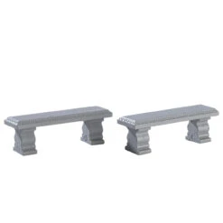Lemax Plaza Bench - Set Of 2