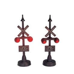 Lemax 28 Lemax 4 Railway Stop Light - Set Of 2