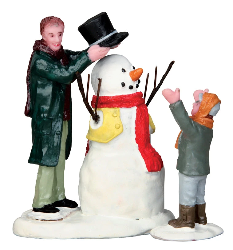 Lemax Sharp-Dressed Snowman - 2 Piece Set 4 Lemax Sharp-Dressed Snowman - 2 Piece Set - Image 3