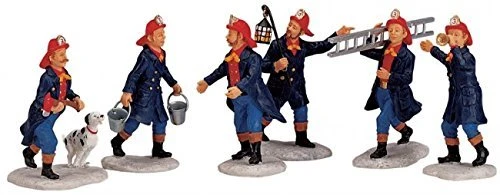 Lemax Firemen - 6 Piece Set 4 Lemax Firemen - 6 Piece Set - Image 2