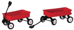Lemax Red Wagons Set Of 2