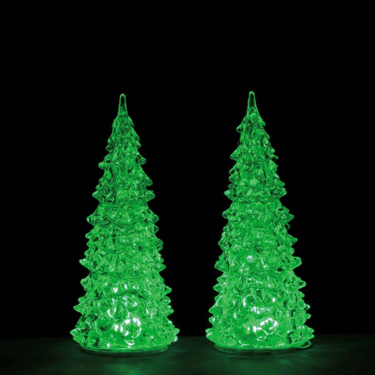 Lemax 7 Inch Crystal Color Changing Trees - Set Of 2 5 Lemax 7 Inch Crystal Color Changing Trees - Set Of 2 - Image 3