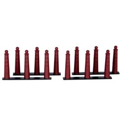 Lemax Amsterdammertje (Danish Traffic Bollards) - Set Of 4