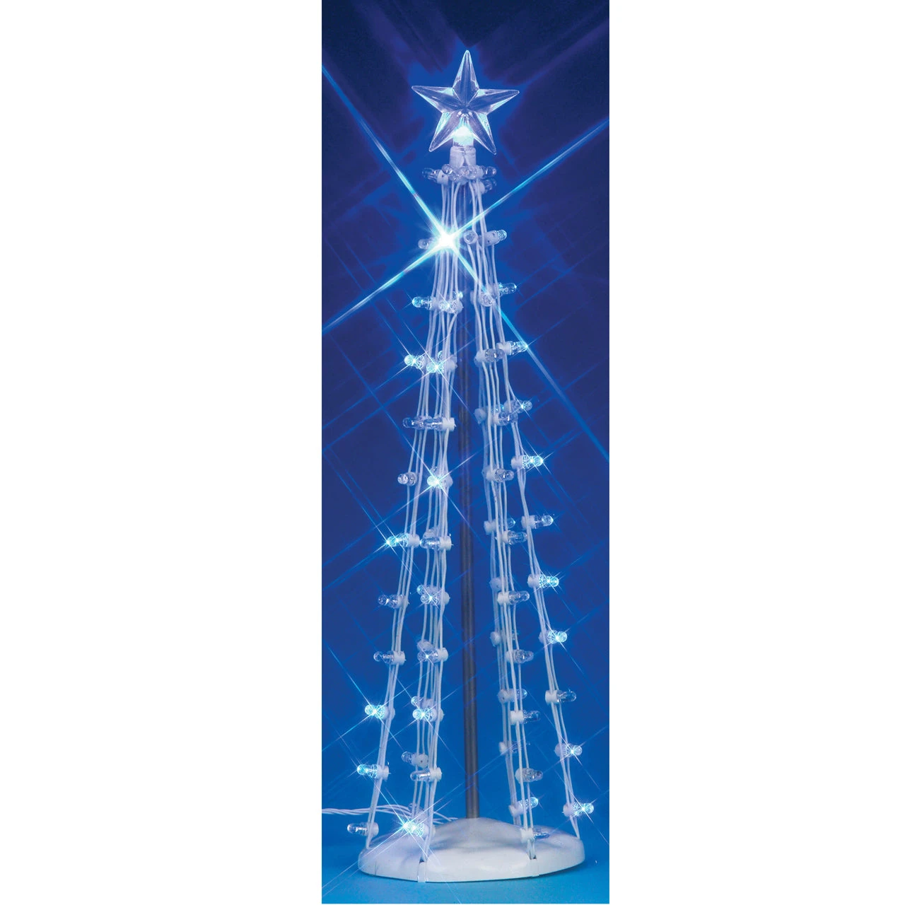 Lemax Lighted Silhouette Tree - Blue - 9 Inch 3 Lemax Lighted Silhouette Tree - Blue - 9 Inch